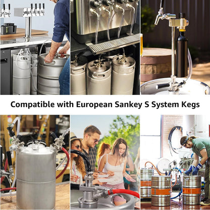 European Sankey S System Keg Coupler, S-type keg coupler, Stainless Steel