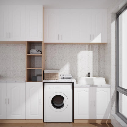 BOTOOT Built-in Cabinet Doors - Semicircular 22.5H*13.25W, White