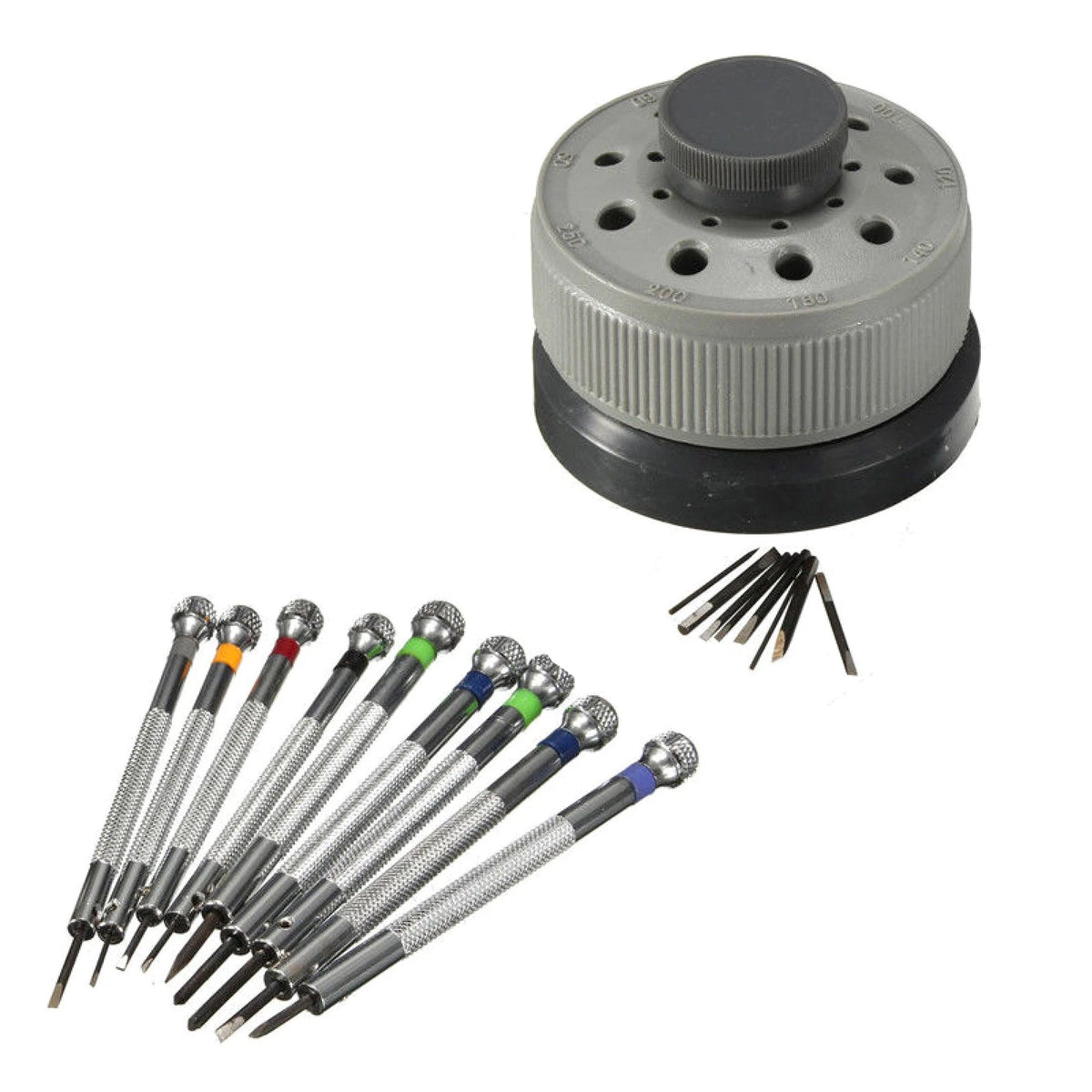 9Pack Metal Plastic Precision Screwdriver Watch Slotted Flat Blade Watchmaker