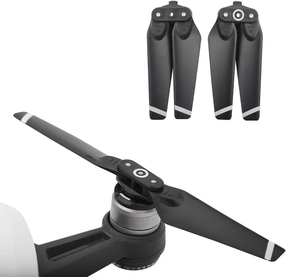 8pcs Propeller for DJI Spark Drone,4730F Quick-Release Black White Stripe