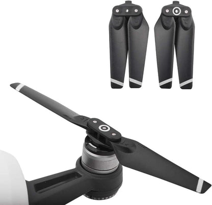 8pcs Propeller for DJI Spark Drone,4730F Quick-Release Black White Stripe