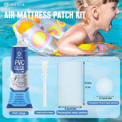 Pool Liner Patch, Air Mattress Repair Kit 120 120ml x 2, 2 x 120 ML / 4.06 oz