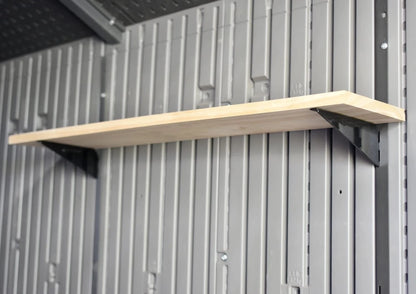 Pop's Parts Plus Lifetime Shed Shelf Brackets - Black Metal Railing