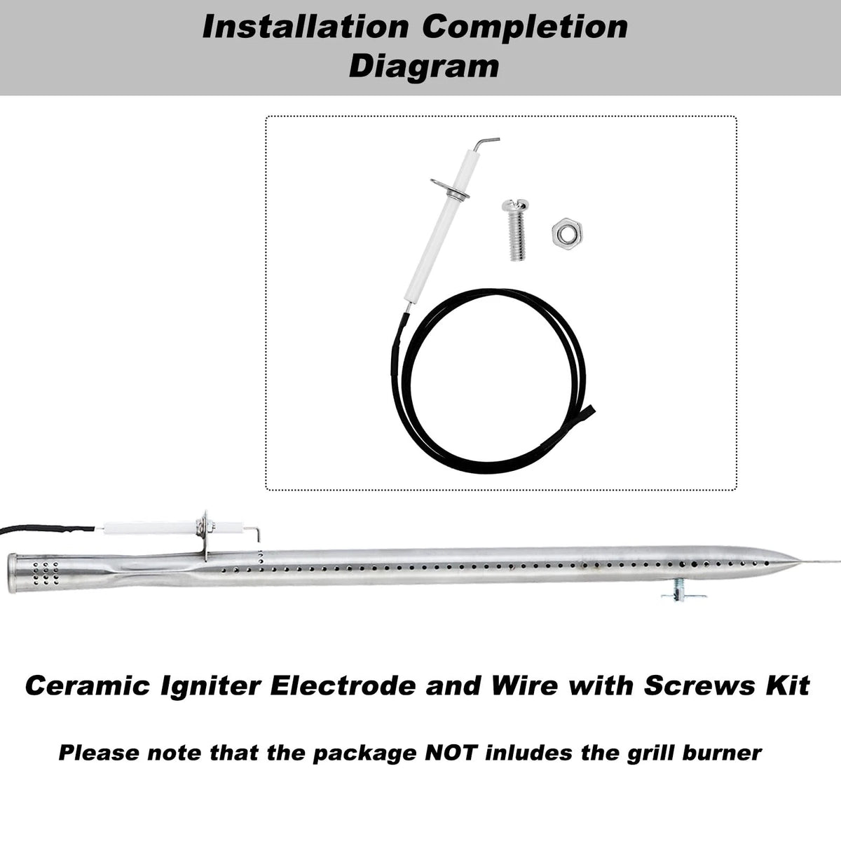 IG31B 5pcs Ignitor Wire Kit for Members Mark, Stainless steel and White