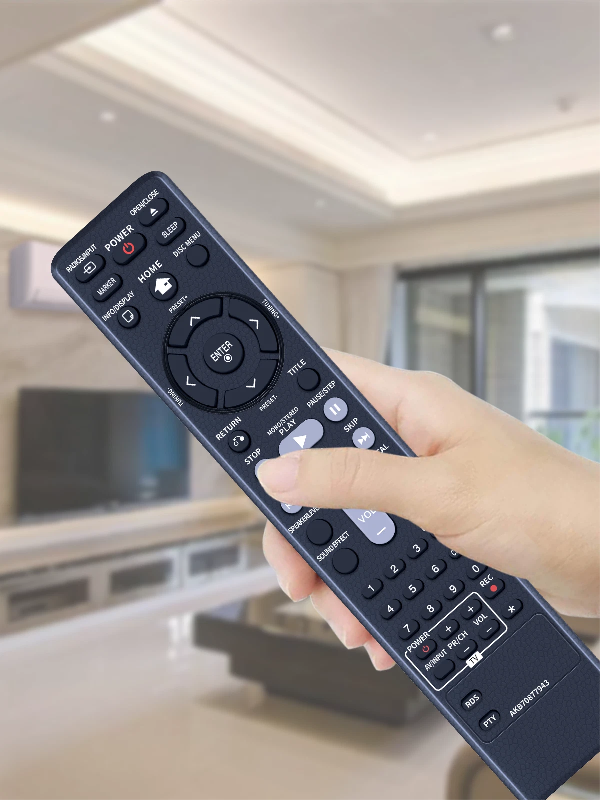 AKB70877943 Replacement Remote Control For LG DVD Micro Hi-Fi System FB166