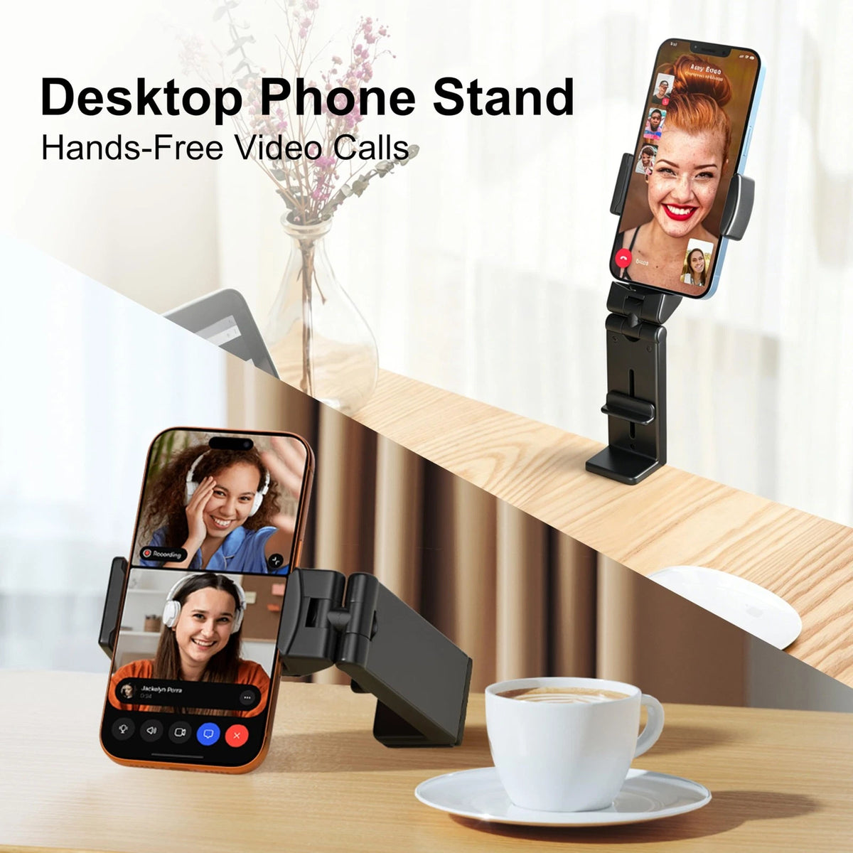 Perilogics Universal in Flight Airplane Phone Holder Mount. 1 Unit, Black