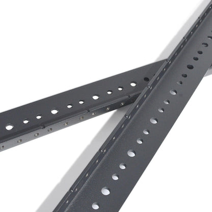 RIVECO 2 PCS 8U Rack Rails, Tapered Holes Mount Rails for 8U, black