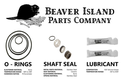 Beaver Island Pump Rebuild Kit, Fits Hayward PowerFlo LX SP1575LX