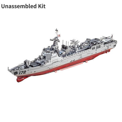 1/1000 052D Destroyer Ship Model Military Boat Unassembled DIY Collection Kit