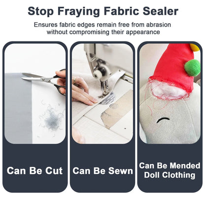 2pcs Fray Stop for Fabric, Prevents Textile from Wearing and Unraveling Clear