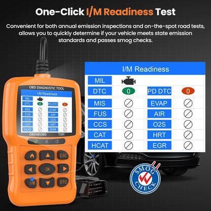 Beaspire OBD2 Scanner Diagnostic Tool, Check Engine Light Code Orange