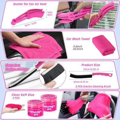 38PCS Car Detailing Kit Interior Cleaner with High Power 38PCS,