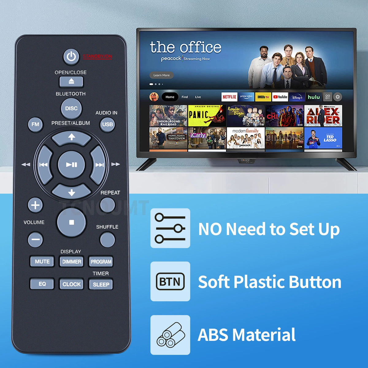 AXD7737 Remote Control For Pioneer CD Receiver System X-EM22 X-EM12 X-EM21