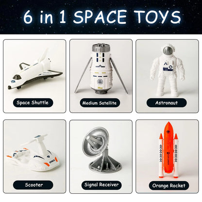 Wbzle Space Exploration Shuttle Toys, Explorer Toy Kit, Black Or Gray