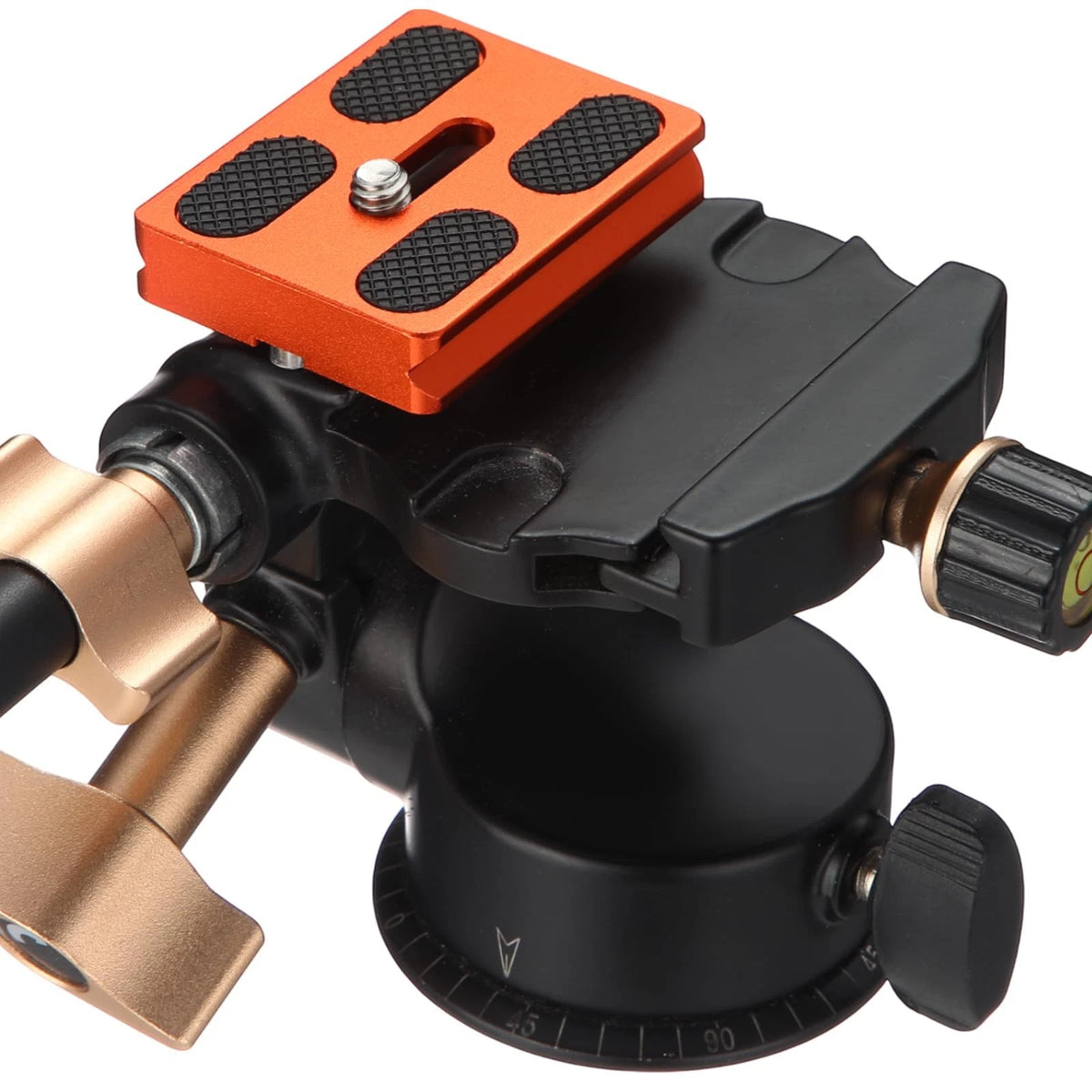 Frienda 2 Pieces Metal Quick Release Plate with 1/4''-20 Camera 50mm, Orange