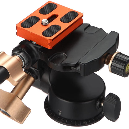 Frienda 2 Pieces Metal Quick Release Plate with 1/4''-20 Camera 50mm, Orange