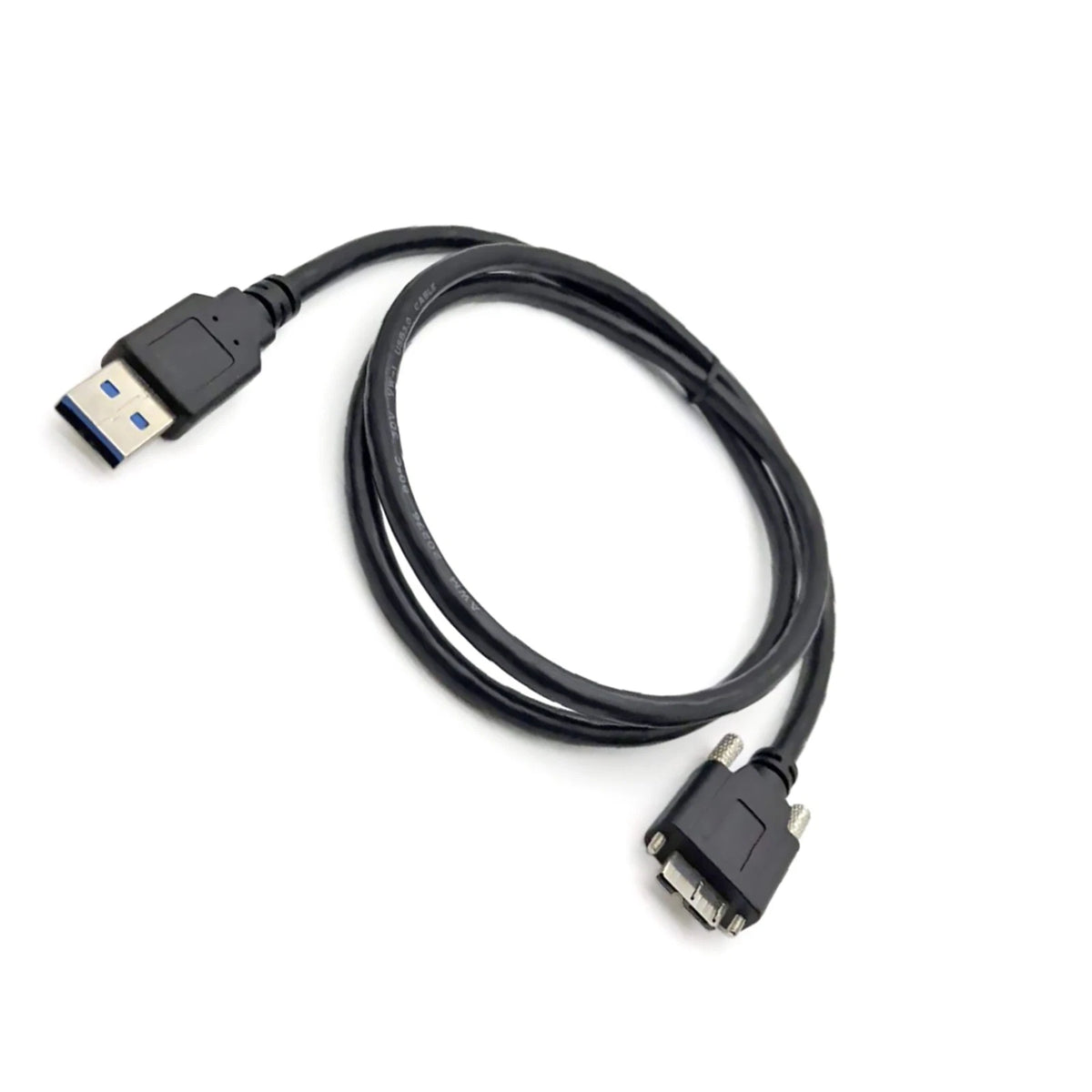 Durable USB 3.0 Male to Micro B Male Industrial Camera Cable Cord With Screws