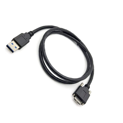 Durable USB 3.0 Male to Micro B Male Industrial Camera Cable Cord With Screws