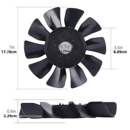 584282001 7" 10 Blade Transmission Fan Easy to Replace for Craftsman Tractor