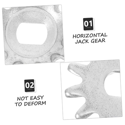 jojofuny Horizontal Hydraulic Jack Gear Repair Kit 4.50X4.50X0.40CM, Silver