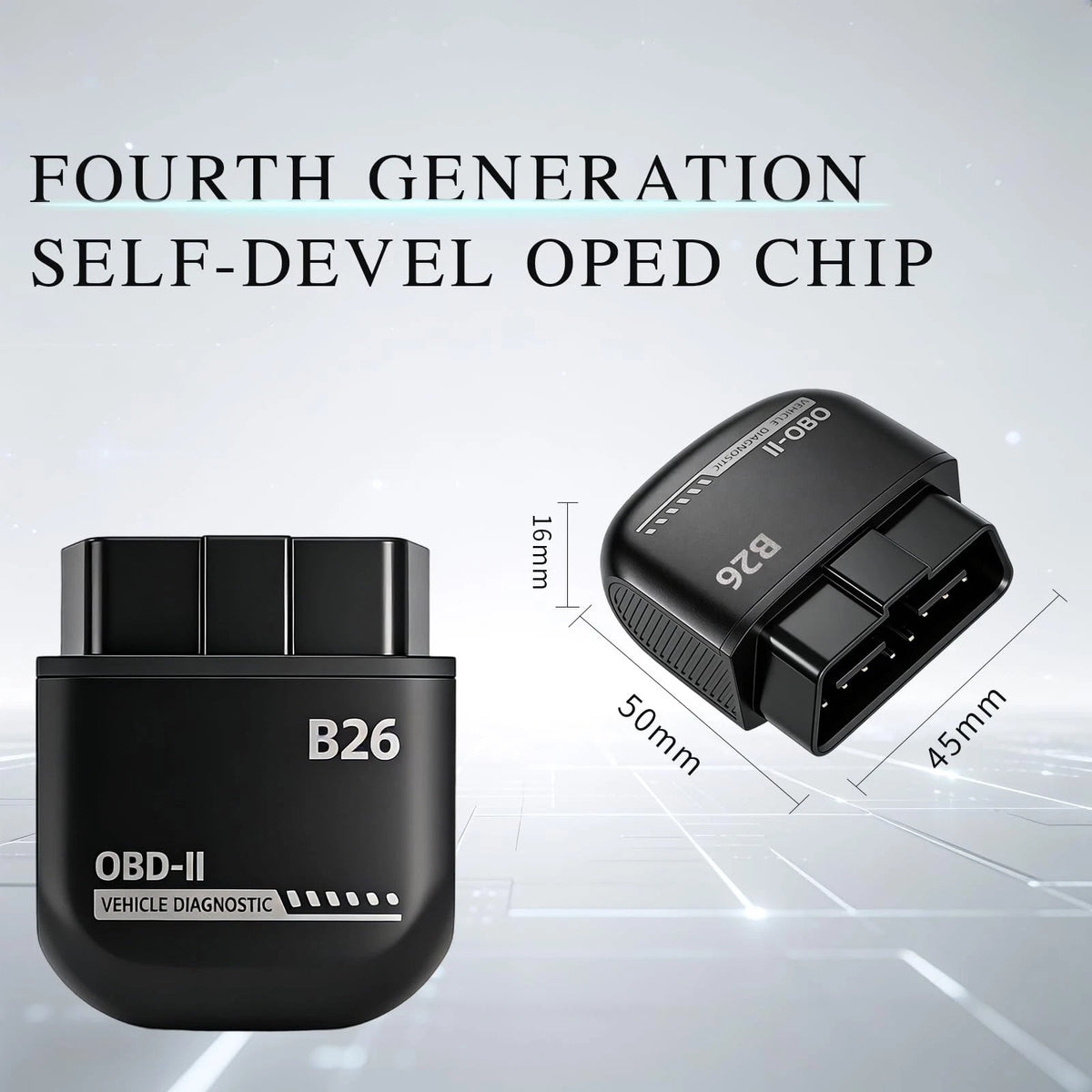 Feronix B26 Bluetooth OBD2 Scanner for iOS & Android - Subscription-Free...