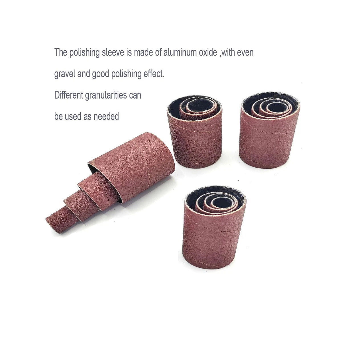 HANPINYUAN 20 Packs Sanding Drum Kit and Sleeves Set for Drill or Drill...