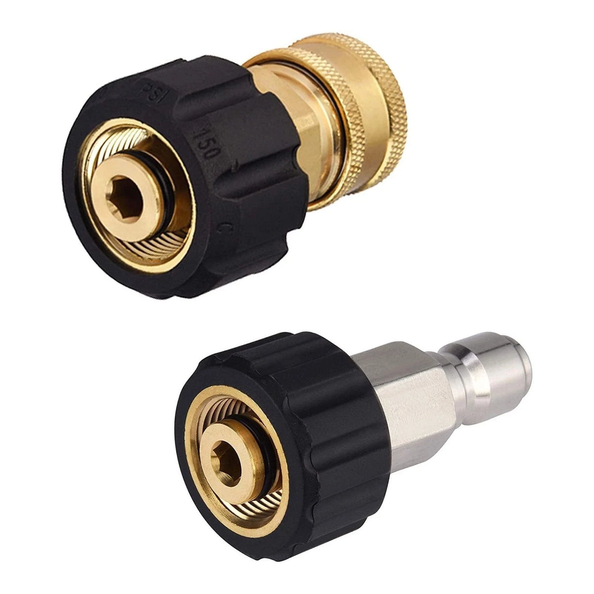 Pressure Washer Hose Adapter convert 3/8" threads to quick release fittings