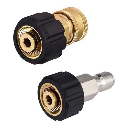 Pressure Washer Hose Adapter convert 3/8" threads to quick release fittings