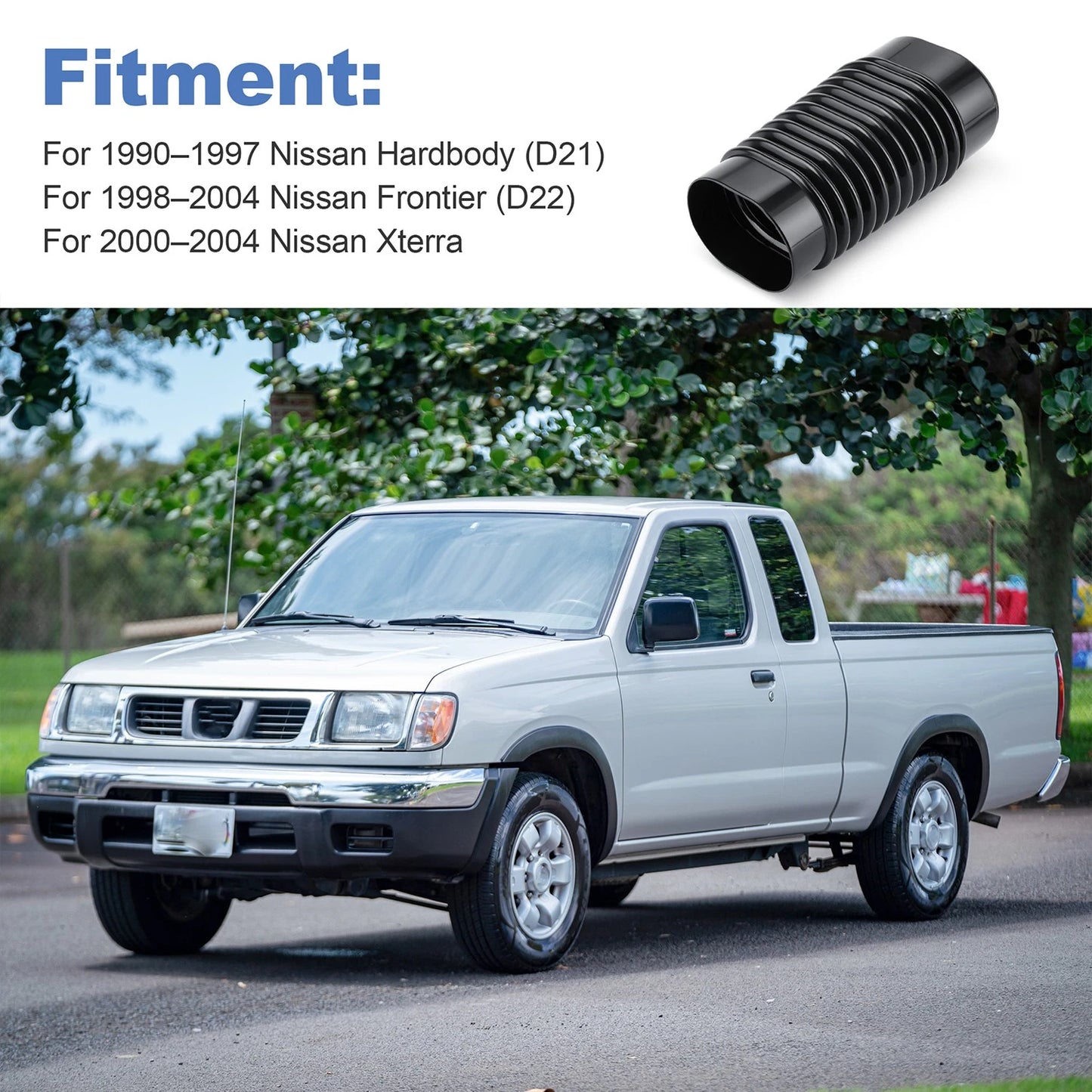 For 1998-2004 Nissan Frontier, 2000-2004 Xterra 4Cyl KA24DE Air Cleaner Intake