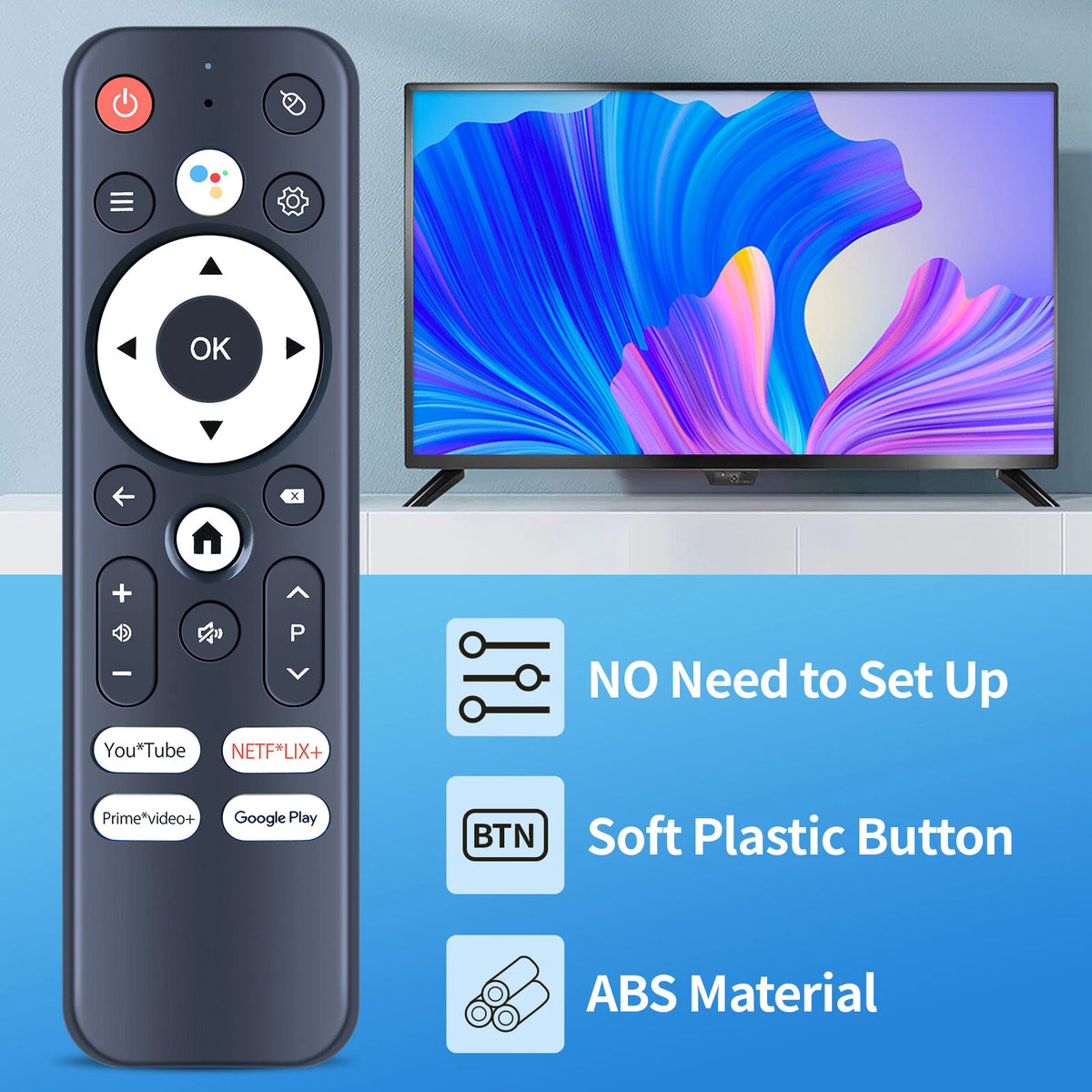 Replace Remote Control For Mortal T1 Smart Streaming Media Player TV Box