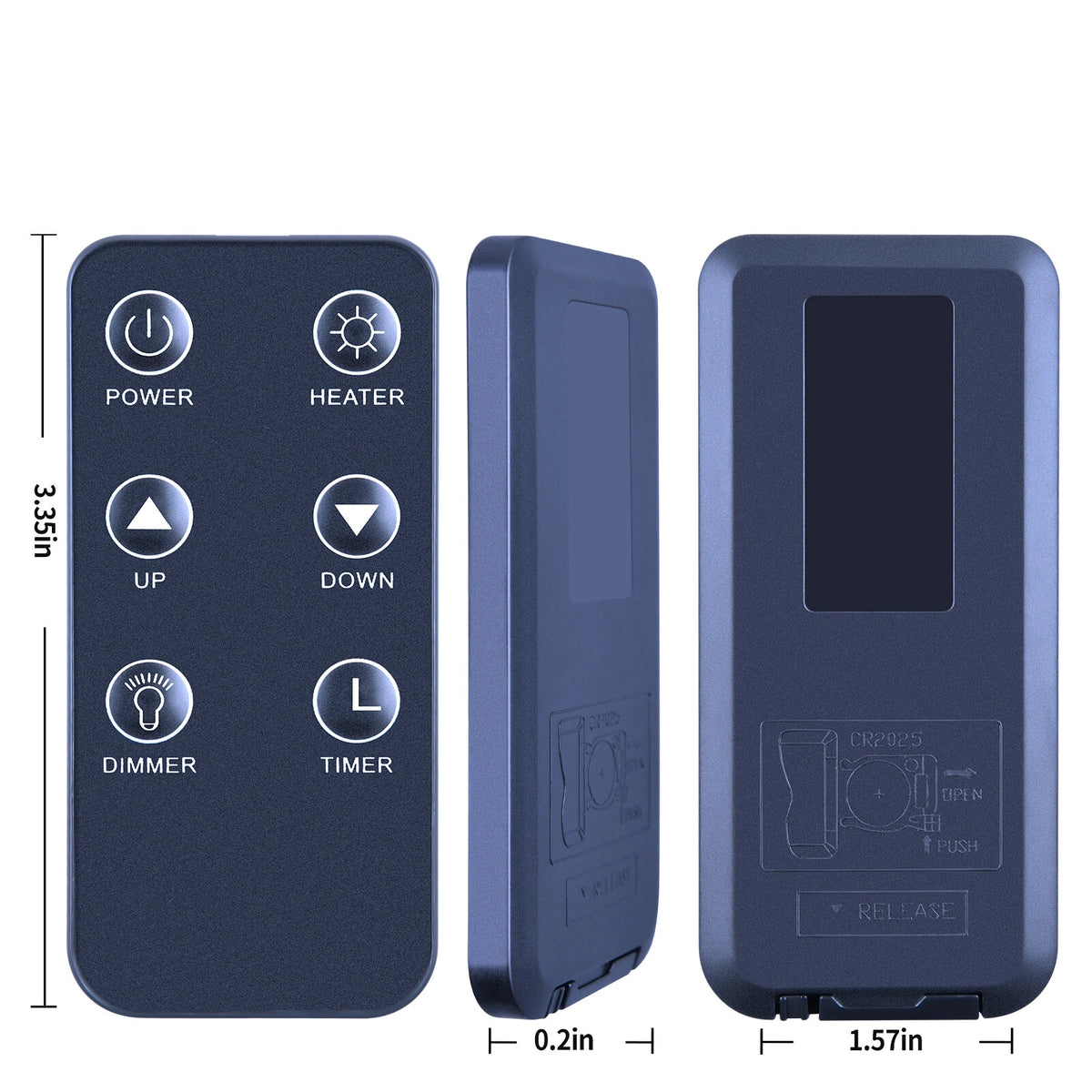GW-6088TBT GW-6078TBT Remote Control For Great World Electric Fireplace Heater
