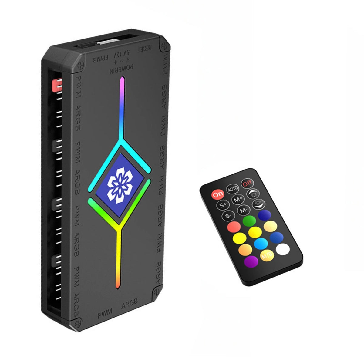 Motherboard Sync ARGB Hub for Aura Mystic Light RGB Fusion w/Remote Control