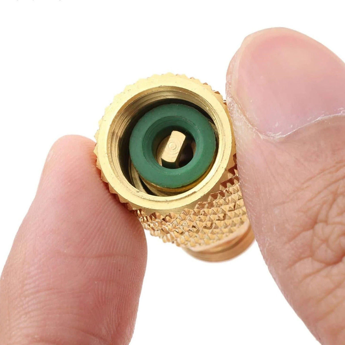 R410A Durable Adapter Kit Mini Split Adapter 5/16 To 1/4 Coupler Brass+Rubber