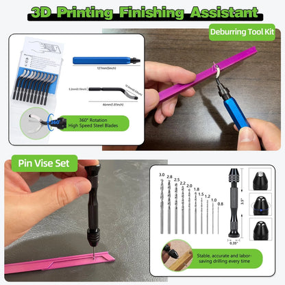 3D Printing Tool Kit with Storage Wooden Boxes, Printer Accessories -...