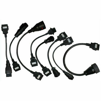 8 Pcs OBD2 OBDII Full Set Diagnostic Tool Adapter Truck Cables For CDP B9 C