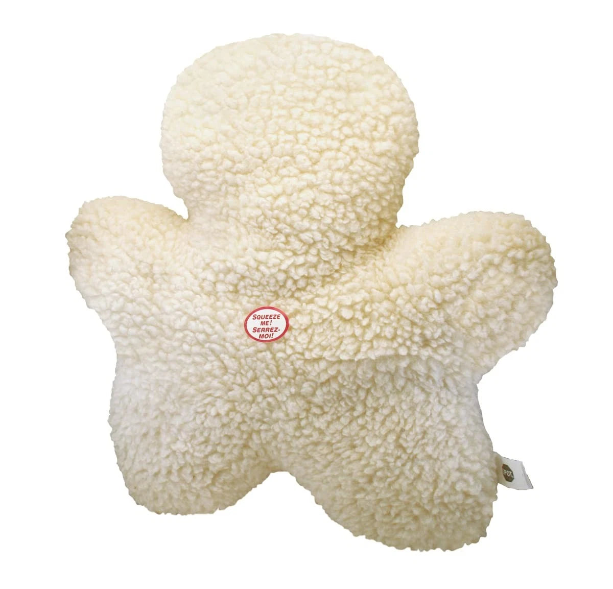 SPOT 8in Vermont Style Fleece Chewman Dog Toy – 8 inch (Pack of 1), Cream
