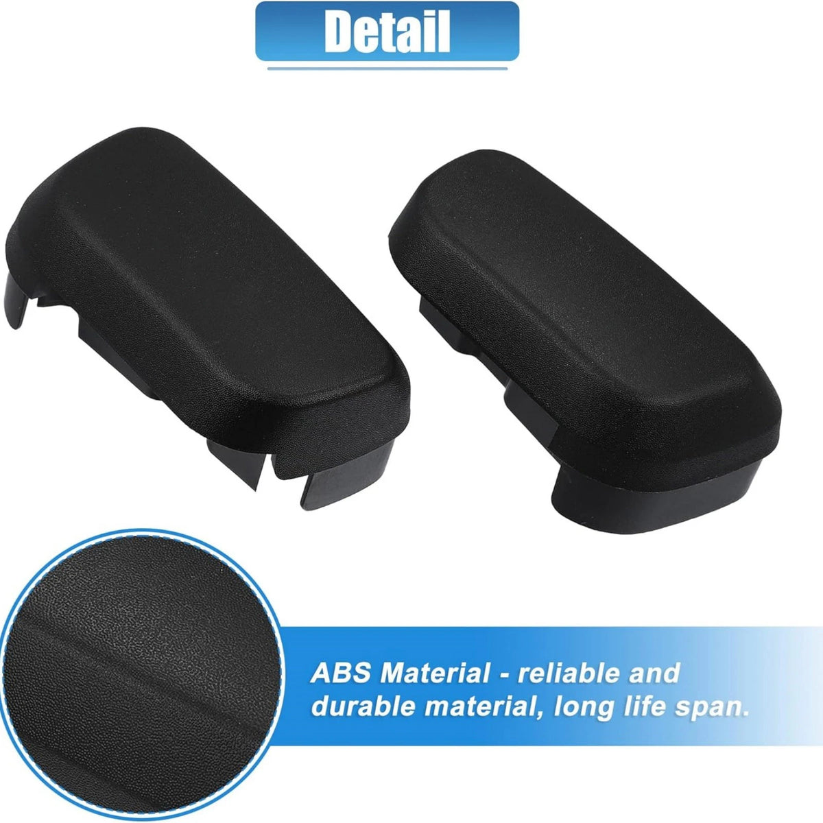 For Dodge Ram Crew Cab Side Step End Cap 68193113AA 2-Pack Set With Screws