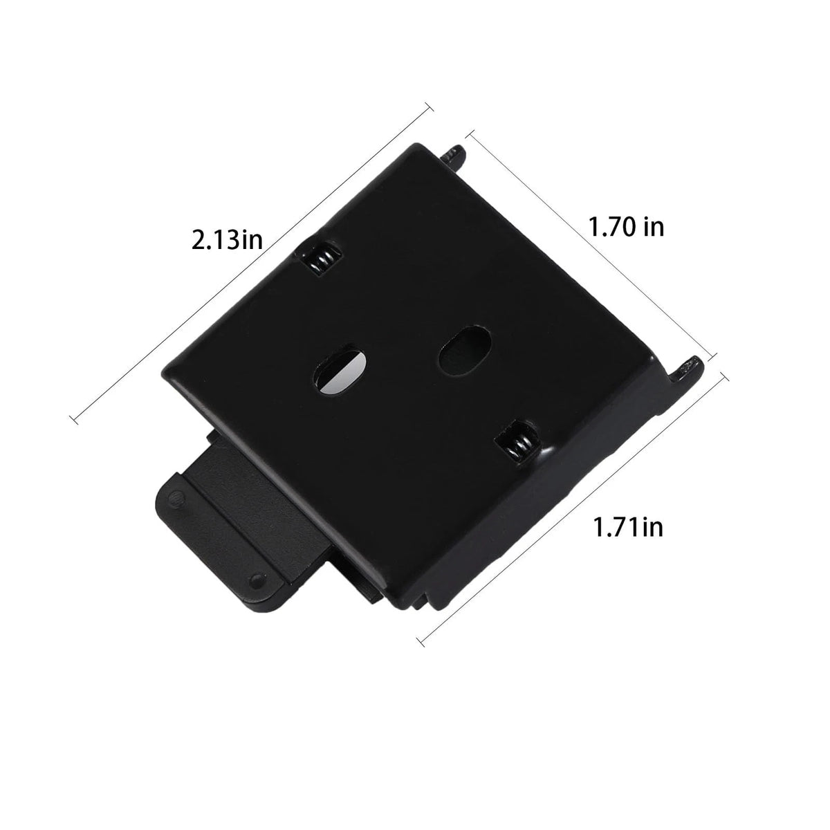 4 PCS Mountings Brackets Universal Roller Shade Hardware One Size, Black
