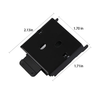4 PCS Mountings Brackets Universal Roller Shade Hardware One Size, Black