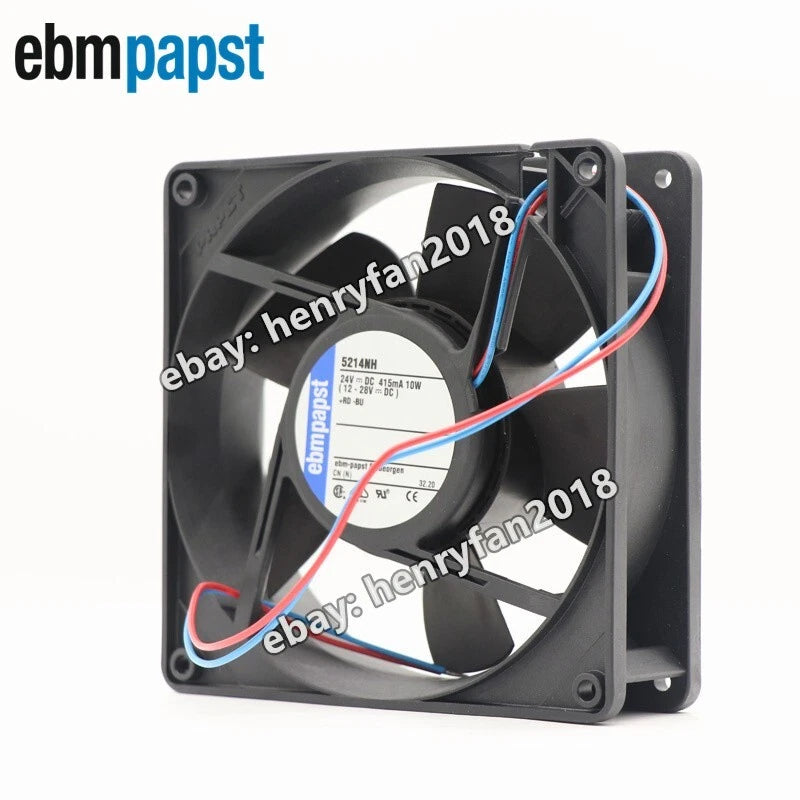 Ebmpapst 5214NH Axial Fan DC 24V 0.415A 10W 127*127*38MM 2-wire Cooling Fan