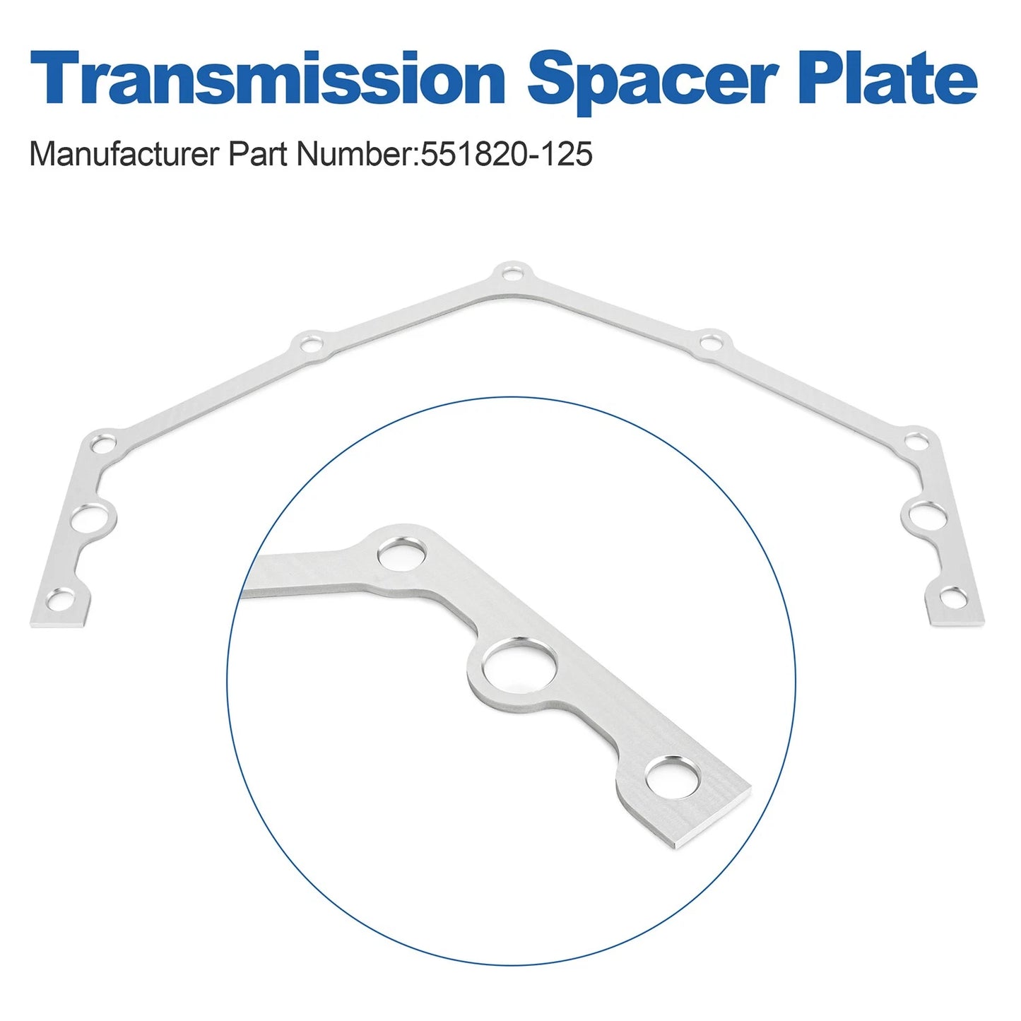 Transmission Adapter Spacer Plate 1/8" Thick For Chevy SBC, BBC, LS1,LT1 Engines