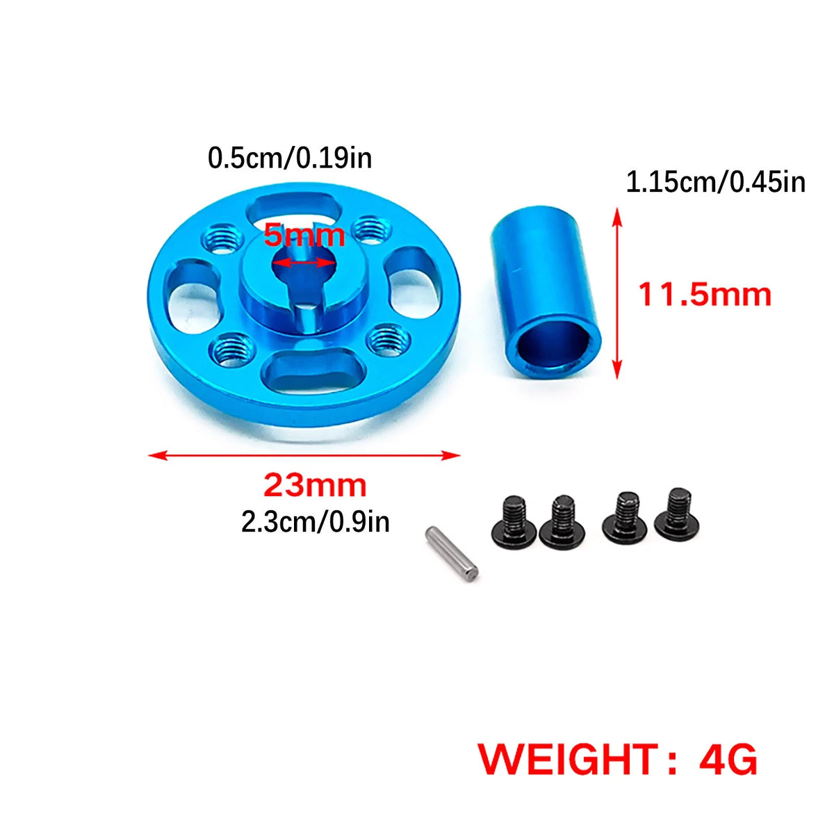 Aluminum High Speed Gear Gear Mount Set For TAMIYA TT-02 RC Car Accessories 63T