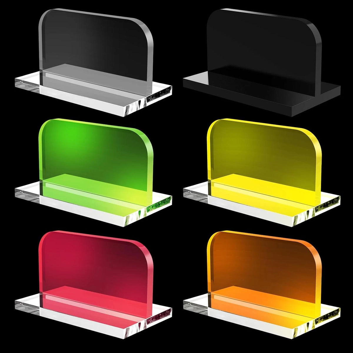 6pcs aquarium lid hinge acrylic fish tank glass canopy handle colorful