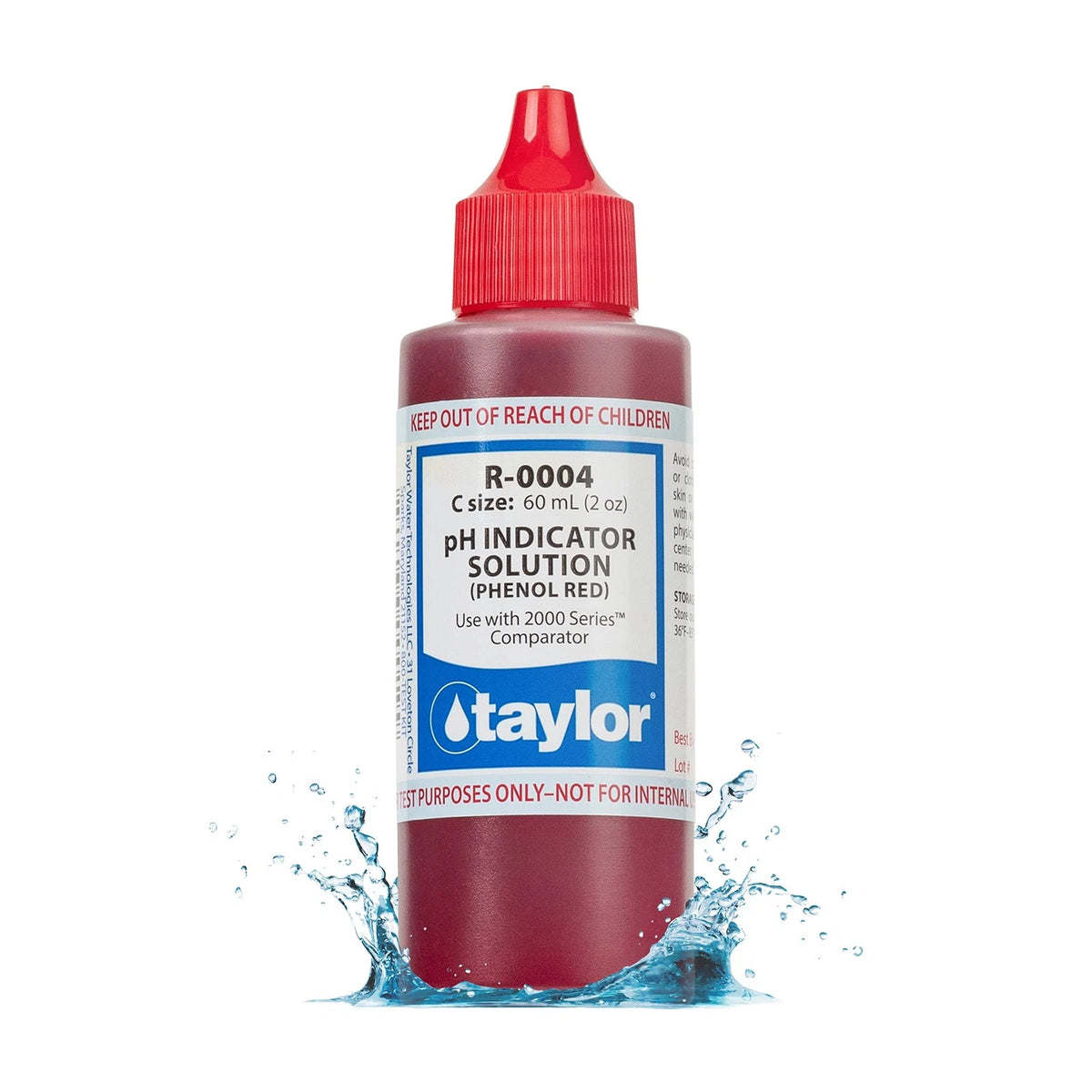 Taylor Technologies R-0004 pH Indicator Reagent, 2 Ounce As Shown