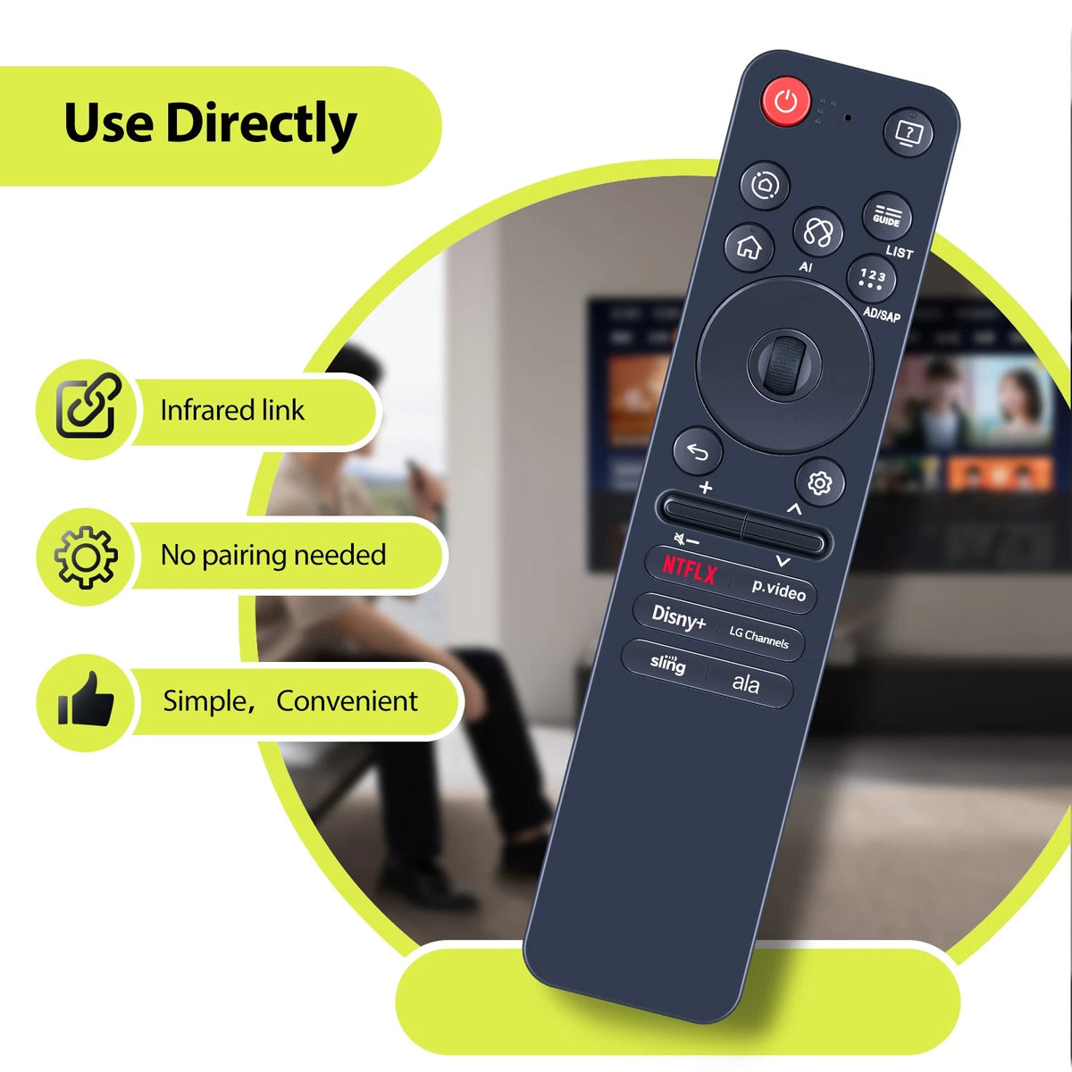 MR25GA AKB76046602 Remote Control For LG G5 C5 B5 Series TV without Voice
