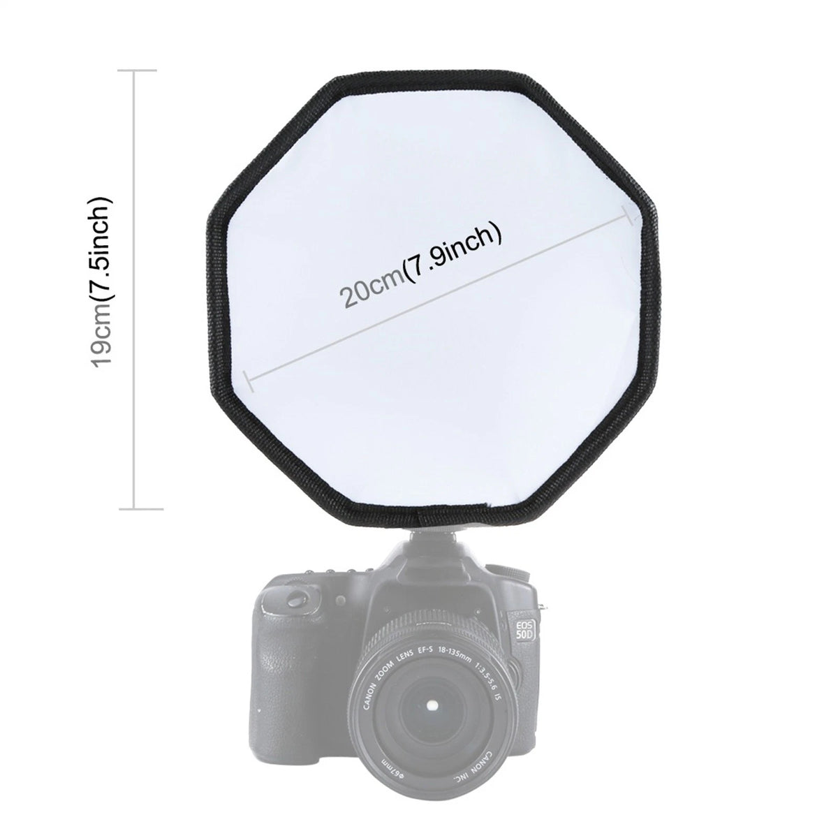 20cm Foldable Soft Flash Light Diffuser Softbox Cover Photography Flash Tool