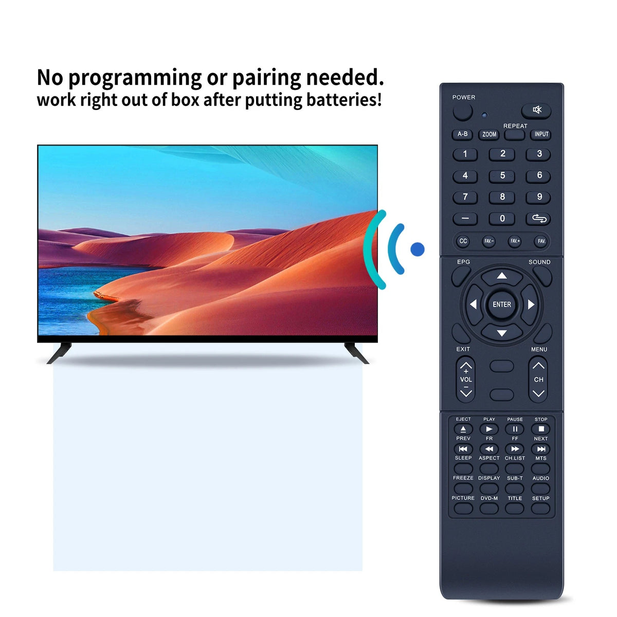 RC-RCA1 Replacement Remote Control For RCA TV LED42C45 46LB45RQ LED50B45RQ