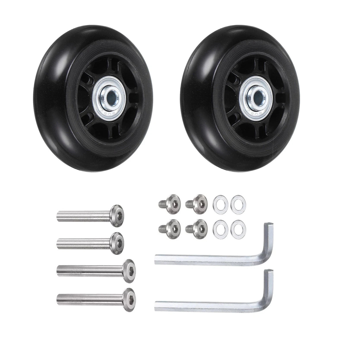 70x24mm Luggage Replacement Wheels Kits Repair Parts With Easy installation