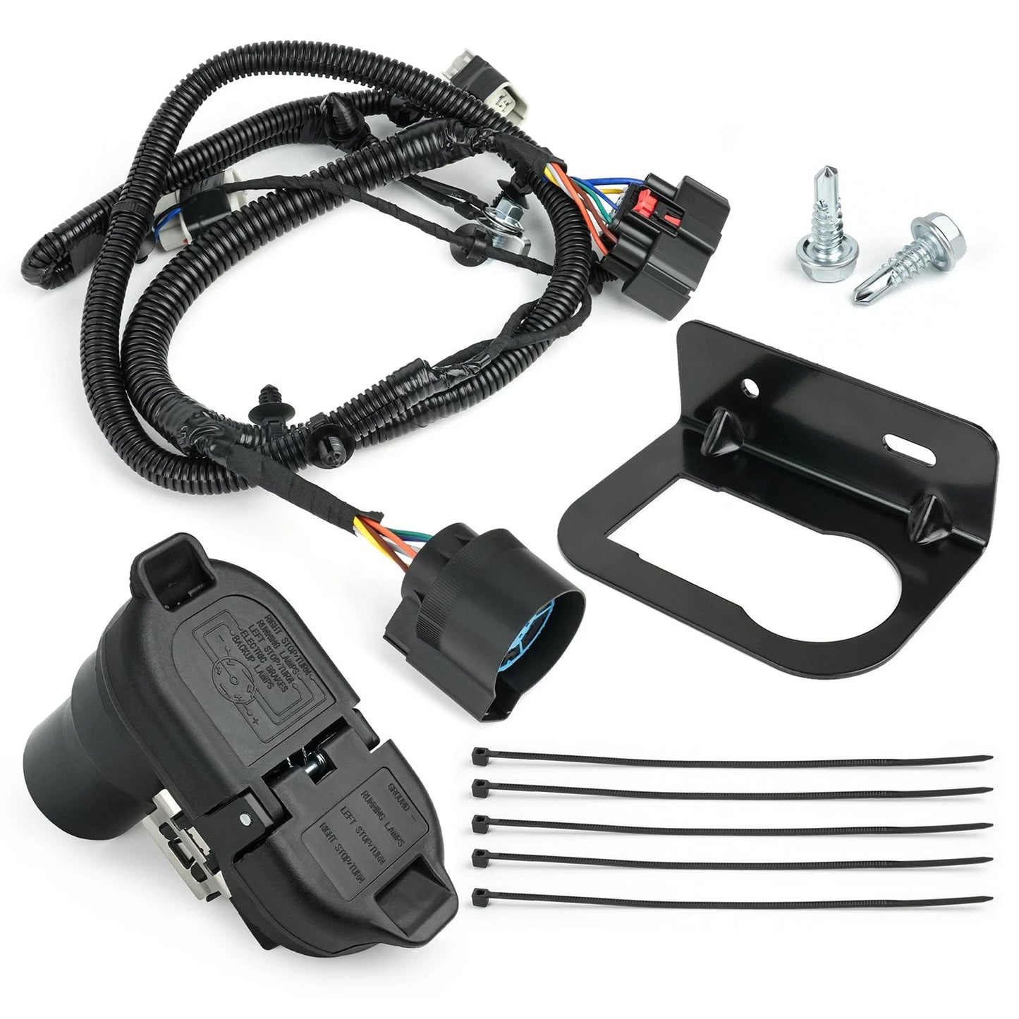 Rear Bumper Tow Connector Harness Kit For Ford F-150 2015-2020 HL3Z-13A576-D