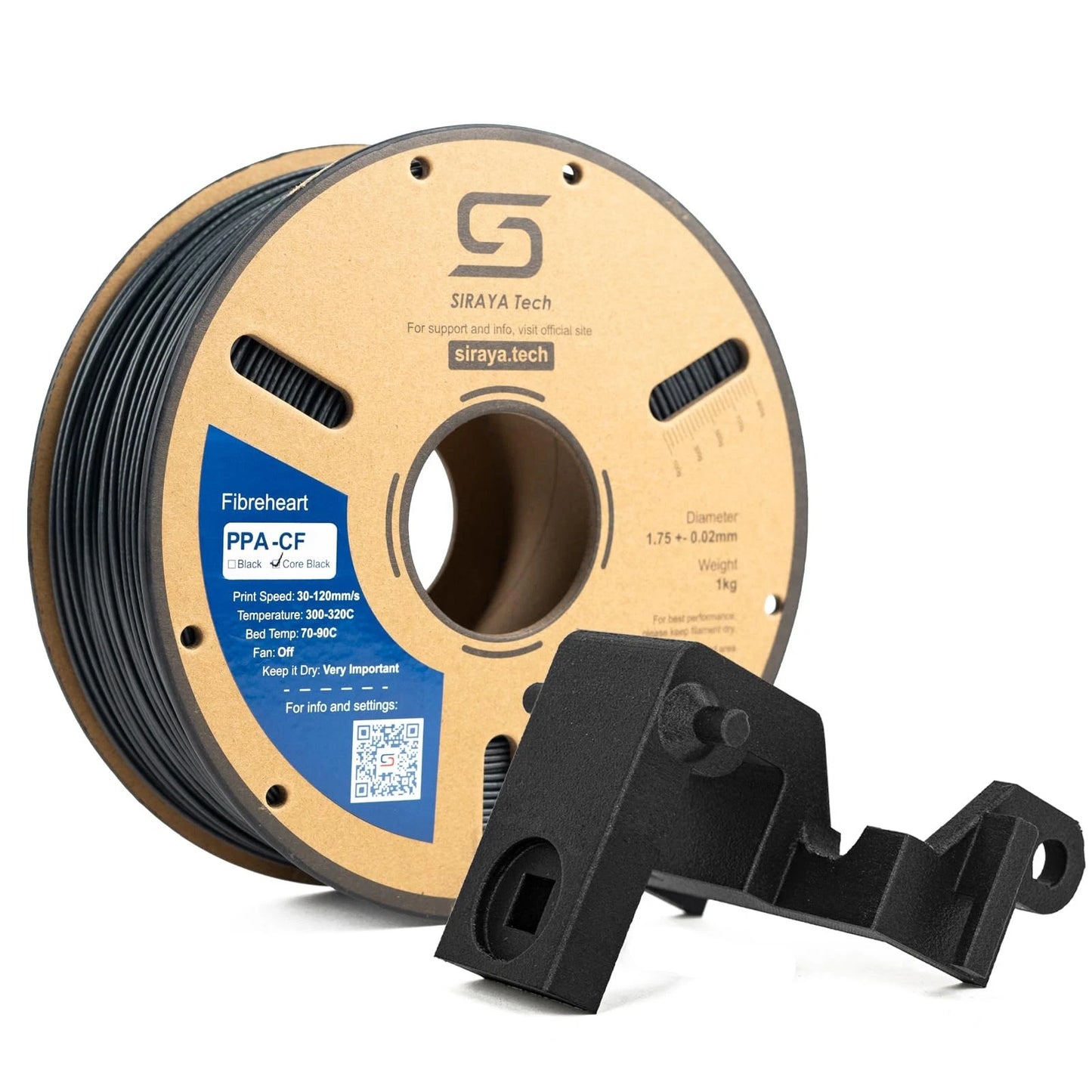 Siraya Tech Fibreheart PPA-CF Core Black 3D Printer Ppa-cf